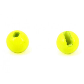 Hot Fly Tungsten Beads Slotted Fluo Green 10Stk. 4,0mm