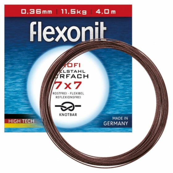 flexonit - 7x7 Meterware 4m Stahlvorfach