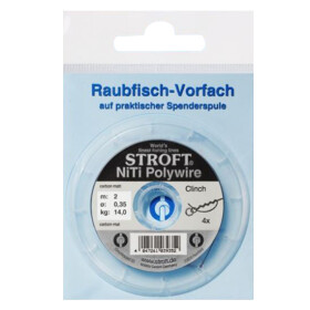 Stroft NiTi Polywire 2m Raubfisch-Vorfach 0,25mm 4,9kg