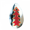 Profi Blinker Prollex Weitwurf-Spinner Tropfen silber/rot