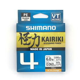 Shimano Kairiki 4 0,130mm 7,4kg 150m HI-VIS Orange
