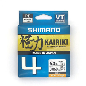 Shimano Kairiki 4 0,160mm 8,1kg 150m HI-VIS Orange