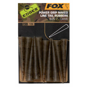 Fox Edges Power Grip Naked Line Tail Rubbers Size 7 Camo