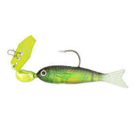 Z-Man Flashback Mini Chatterbait 1/8 Oz Chartreuse/Rainbow