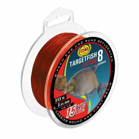WFT Targetfish Feeder Blood Red 0,12mm 200m