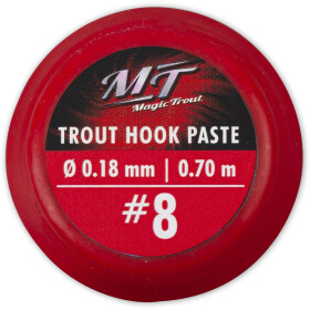 Magic Trout #4 Trout Hook Paste rot Vorfach: 200cm