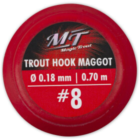 Magic Trout #4 Trout Hook Maggot silber Vorfach: 70cm