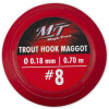 Magic Trout #4 Trout Hook Maggot silber Vorfach: 70cm