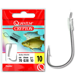 Quantum #12 Crypton Feeder Vorfachhaken black nickel...