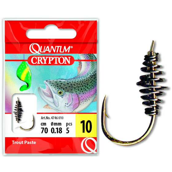 Quantum #8 Crypton Trout Paste Vorfachhaken gold Vorfach: 70cm Vorf.-Schn. Ø: 0,20mm