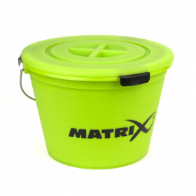 Matrix Bait Bucket Set Lime mit Futtersieb
