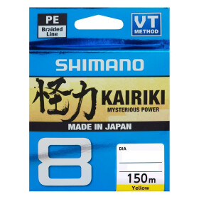 Shimano Kairiki 8 PE Yellow 150m 0,190mm