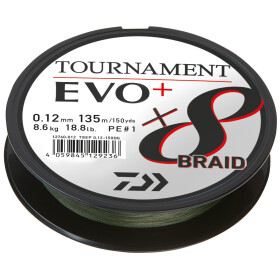 Daiwa Tournament X8 Braid EVO+ Dark Green 0,08mm 4,9kg