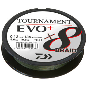 Daiwa Tournament X8 Braid EVO+ Dark Green 0,16mm 12,2kg