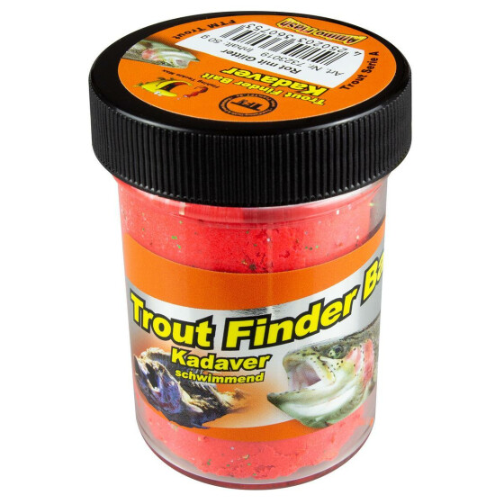 TFB Trout Finder Bait Kadaver schwimmend Rot mit Glitter