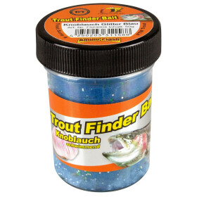 TFB Trout Finder Bait Knoblauch schwimmend Glitter Blau