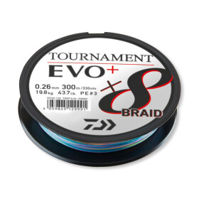 Daiwa Tournament X8 Braid EVO+ Multi Color 300m...