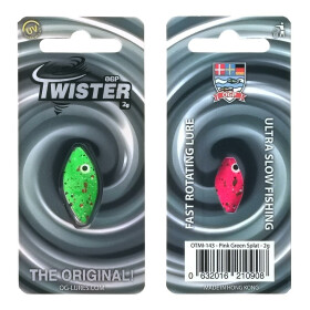 OG-Lures Twister Durchlaublinker 2g Pink Green Splat