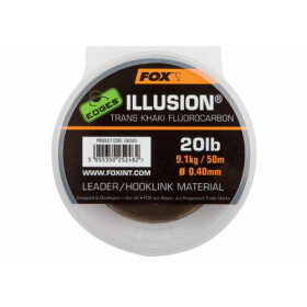 Fox Edges Illusion Fluorocarbon Leader Trans Khaki