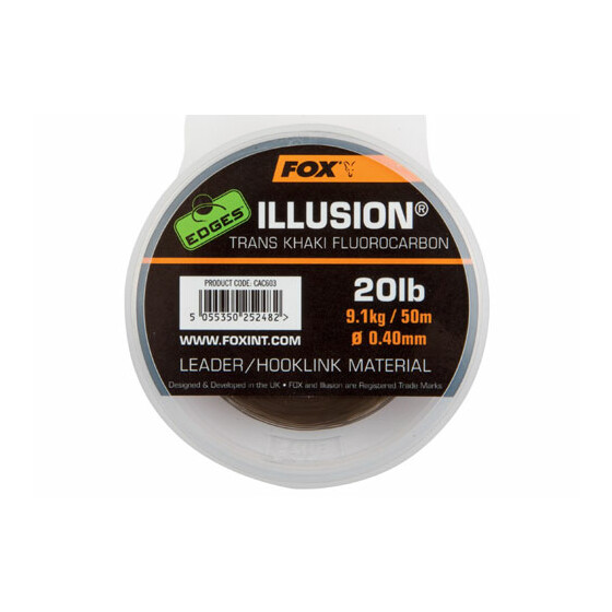 Fox Edges Illusion Fluorocarbon Trans Khaki 0,40mm