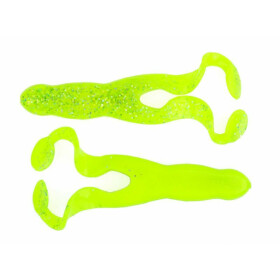 Relax Turbo Frogs 4" / 12cm Fluogelb-Fluogrün-Glitter UV