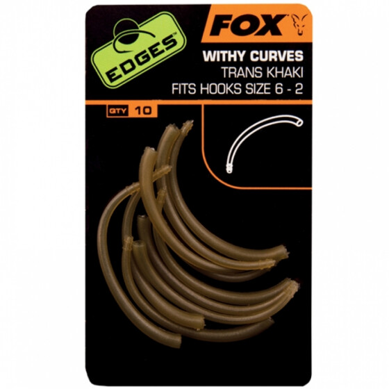 Fox Edges Withy Curves Trans Khaki für Haken Größe 6-2