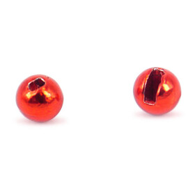 HotFly Tungsten Kopfperlen geschlitzt 4,6mm Metallic Red