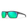 WileyX KINGPIN Matte Graphite Frame Captivate Pol Green Mirror
