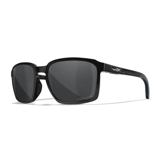 WileyX ALFA Gloss Black Frame Captivate Pol Grey