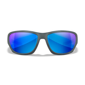 WileyX KINGPIN Matte Grey Frame Captivate Pol Blue Mirror