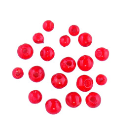 Jenzi Rote Perlen 3/4/5mm, 20Stk