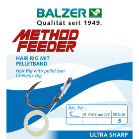 Balzer Method Feeder Rig mit Pelletring #14, 0,18mm
