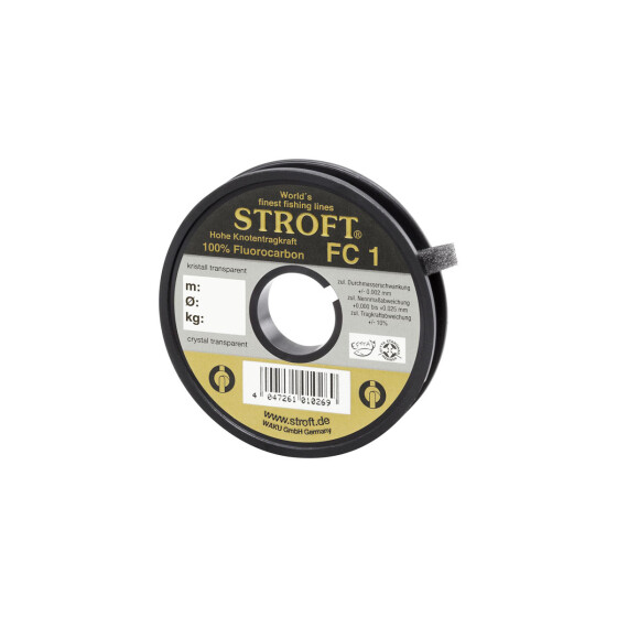 Stroft FC1 Flourocarbon 25m 0,26mm, 6,3kg