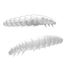 Libra Lures Larva 35mm Käse White Gummiköder