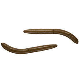 Libra Lures Fatty DWorm 65mm Knoblauch Brown