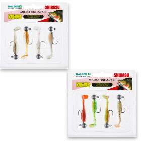 Balzer Shirasu Micro Finesse Set 3g, 4cm montierte Gummifische