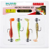 Balzer Shirasu Micro Finesse Set 3g, 4cm montierte Gummifische