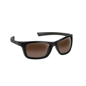 Fox Collection Wraps Sonnenbrille Black/Green Gläser Braun