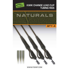 Fox Edges Naturals Kwik Change Lead Clip Tubing Setup