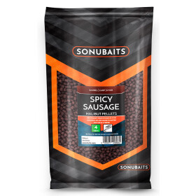 Sonubaits Halibut Pellets 4mm Spicy Sausage 900g