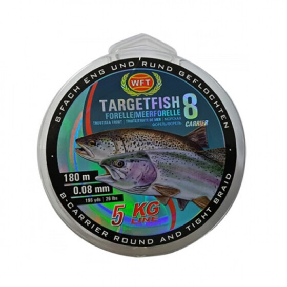 WFT Targetfish 8 Forelle/Meerforelle White 0,12mm 180m