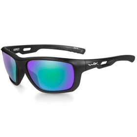 WileyX ASPECT Pol Emerald Mirror Matte Black Frame...